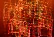 abstract rectangular light tracks