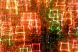 abstract rectangular light tracks