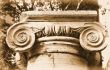 Historic Stone Ionic Capital and Column