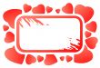 grunge heart frame