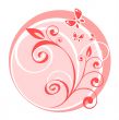 pink floral pattern