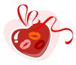 heart with kisses