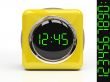 Yellow watch isolated on white background 3D