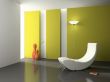 Elegant interior with white armchair 3D