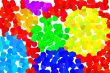 multicoloured cell shapes