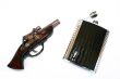 Pistol and flask