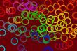 Circles on burgundy
