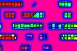 glow traffic on pink