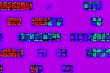 purple glowing traffic