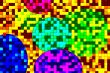 circles and square tiles
