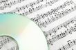 CD on sheet music