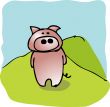 Cartoon pig