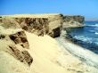 coast in the paracas national reserve, peru
