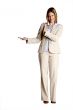 standing woman shows