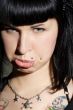 face with peruke