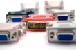 adapters vga-dvi on a white background