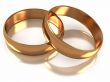 Golden wedding rings