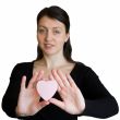 woman with heart