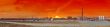 industrial view, red skies