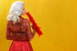 woman with fan