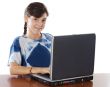 Girl whit laptop