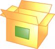 Open box icon or symbol