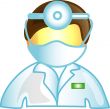 Male vet doctor icon