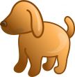 Pet dog icon or symbol