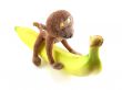 toy monkey with banana