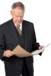 business man with a folder