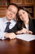 business partners at home
