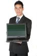 business man with laptop