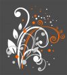 White-orange curls