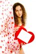 Girl with Valentines card