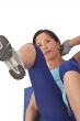 Girl doing aerobics