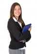 business woman with folder