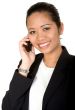 asian woman on the phone