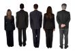 business team - back facing