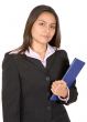 business woman with folder