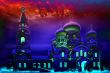 abstract scene with background by picture
