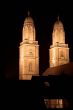 zurich cathedral at night