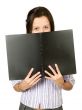 girl with notebook