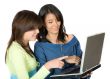 girls on a laptop