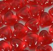 Shiny Red Valentine Hearts