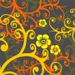 Dark flowers background