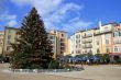 Hotel with Christmas Tree