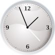 white clock