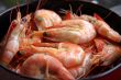 Whole cooked prawns