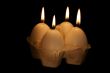 four candles-eggs in box