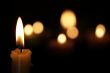 one burning candle
